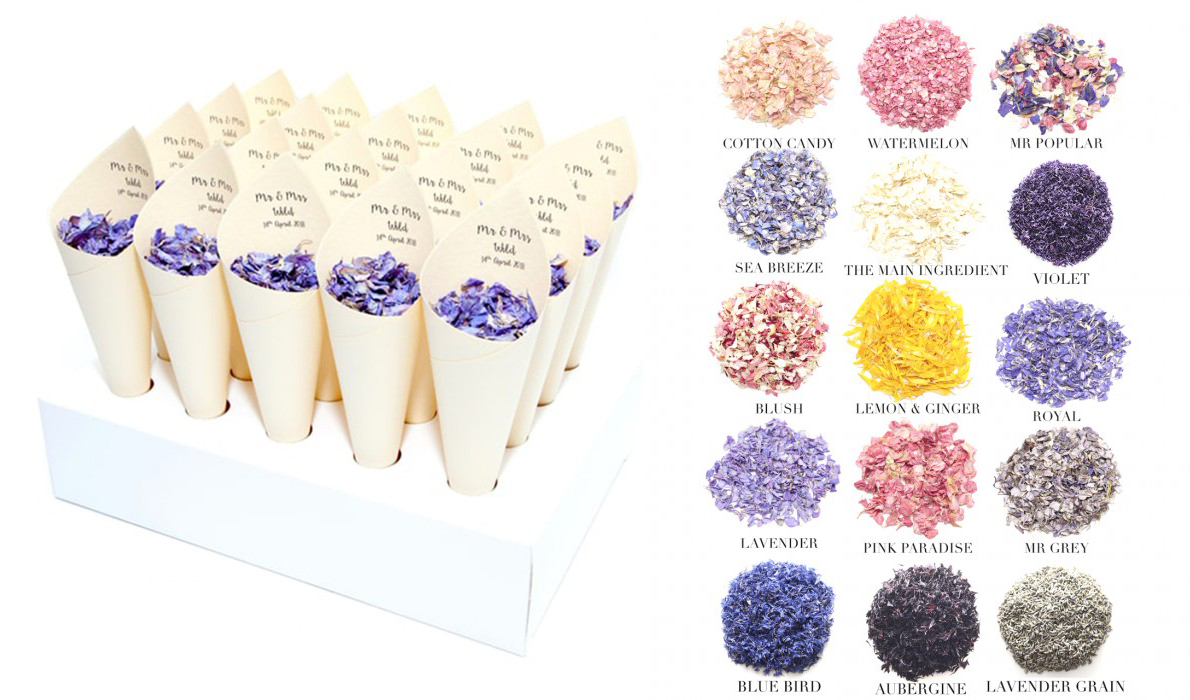 Wedding Confetti Packages With A Stand